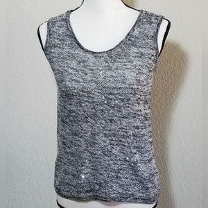Loft space-dye sparkly knit sleeveless top. Excellent condition, size medium.